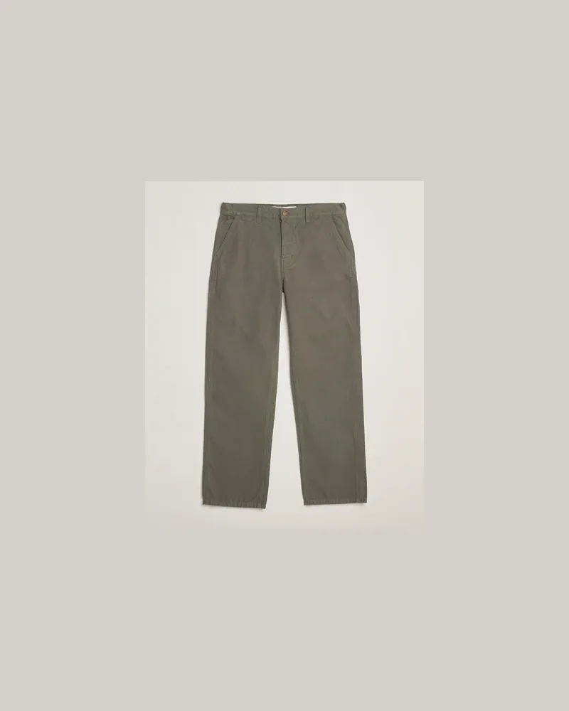 Nudie Jeans Tuff Tony Duck Canvas Pants Green Grün
