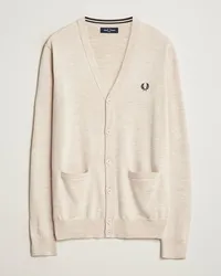 Fred Perry Stricked Cardigan Porriged Marl Beige