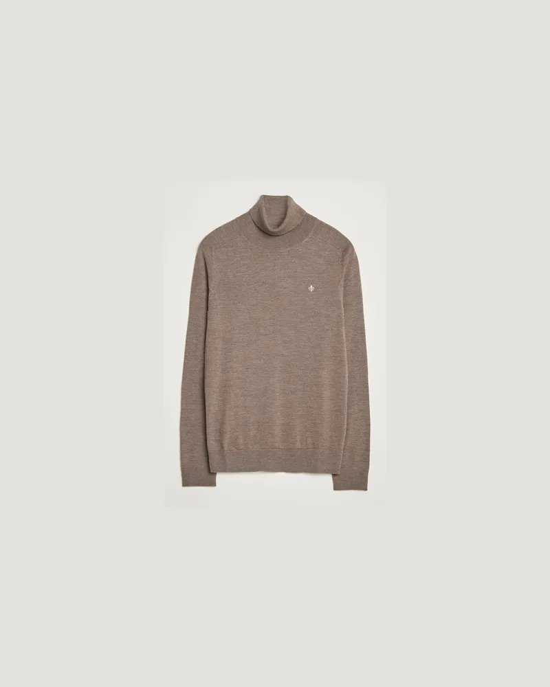 Morris Merino Roller Neck Brown Braun