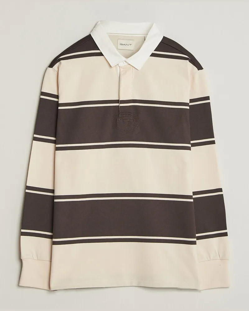 Gant Striped Rugger Charred Wood Brown Mehrfarbig