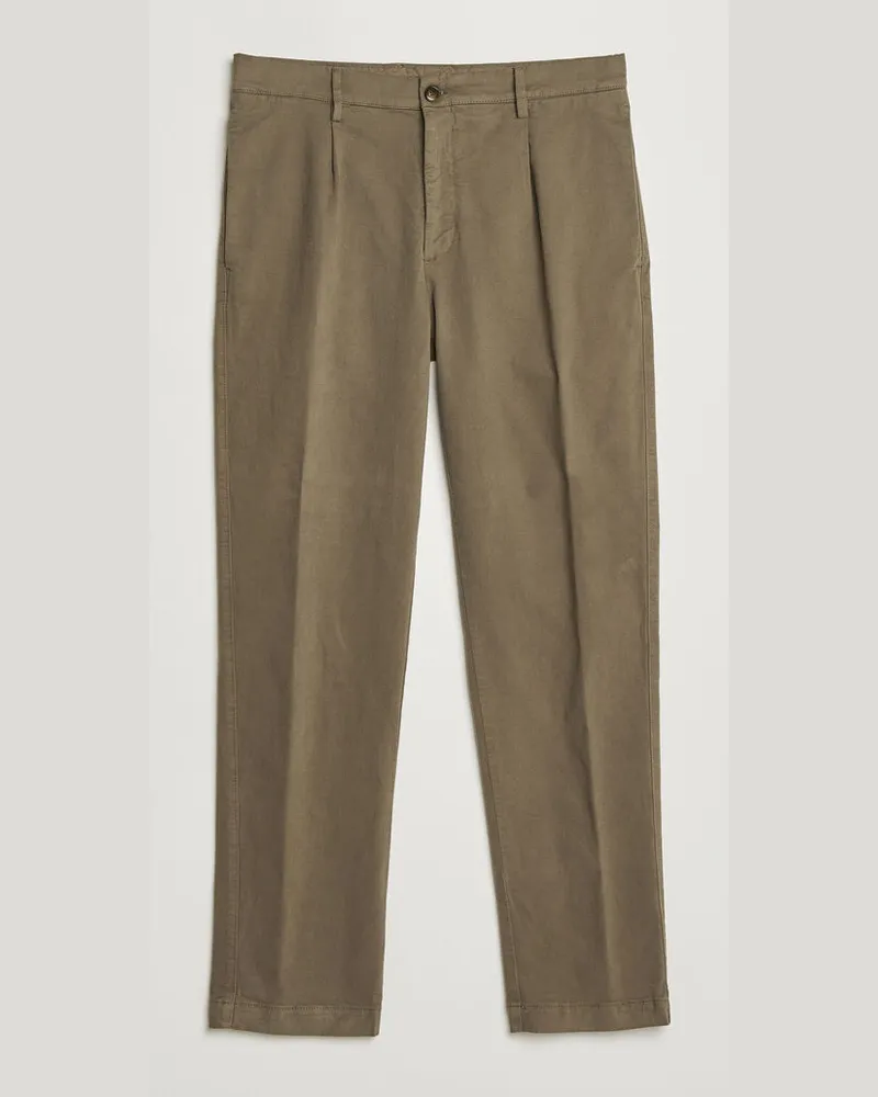 Canali Cotton/Cashmere Chinos Taupe Braun