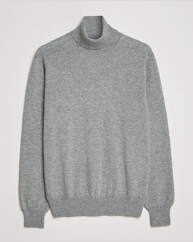 Piacenza Cashmere Cashmere Rollneck Sweater Light Grey Grau