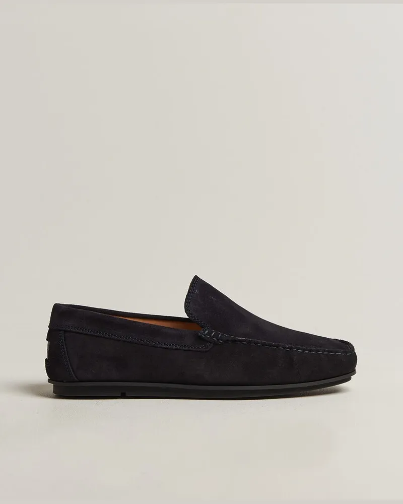 Gant Wilmon Suede Car Shoe Marine Blau