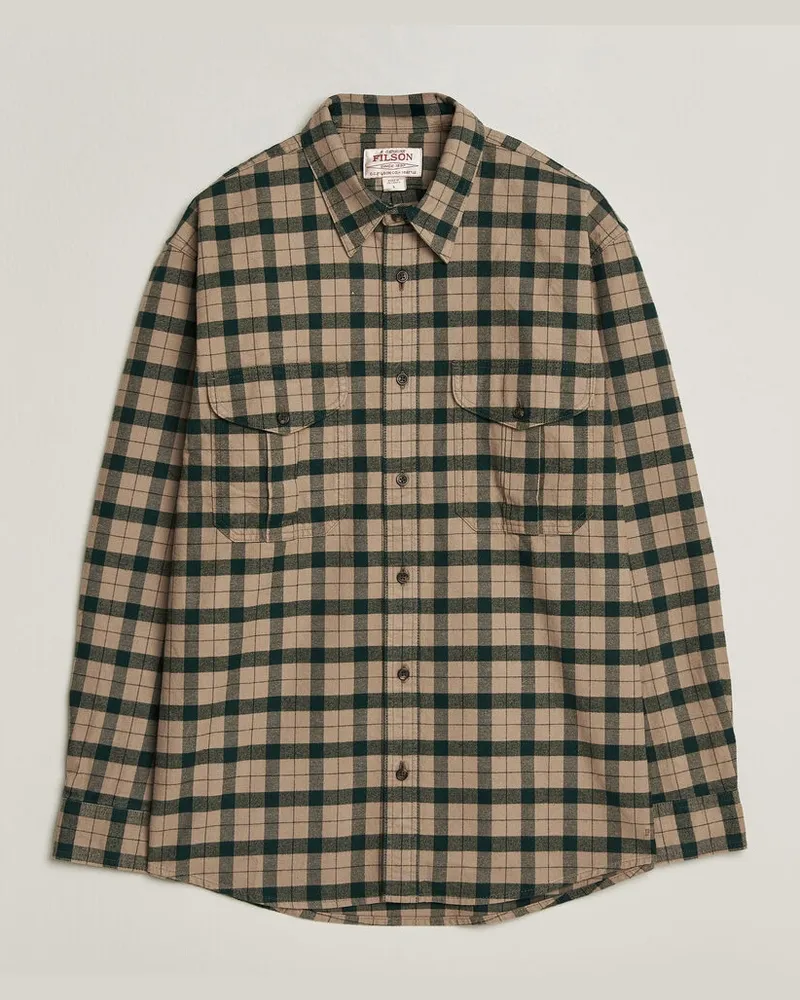 Filson Checked Alaskan Guide Shirt Oatmeal Beige