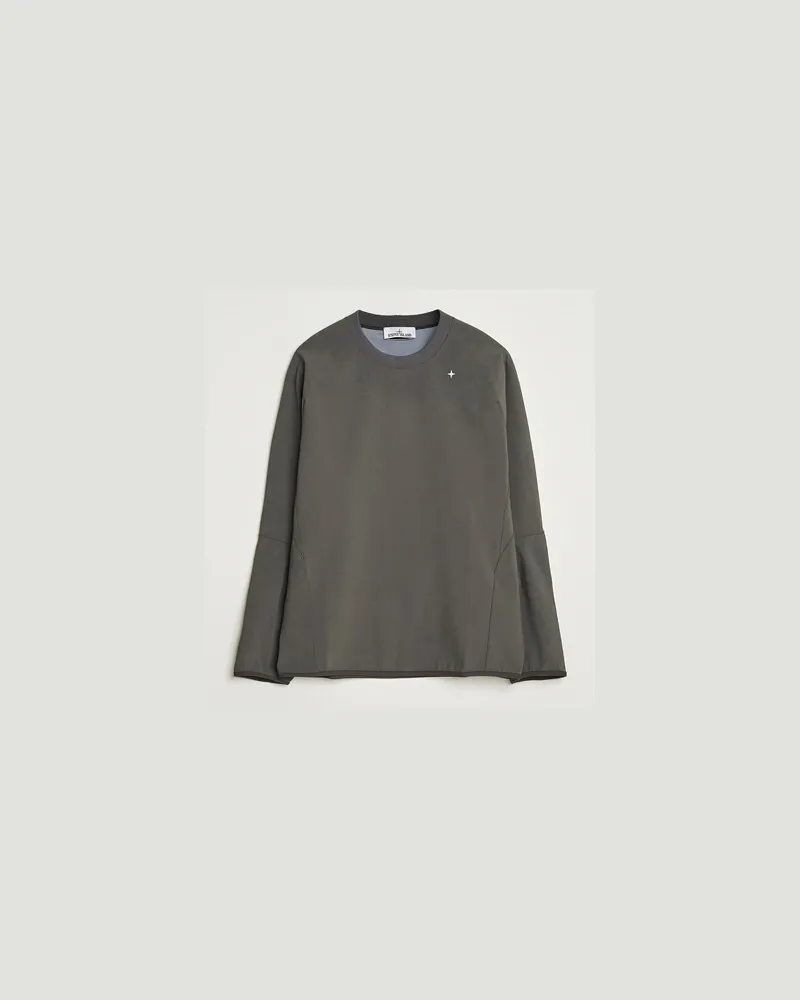Stone Island Stellina Technical Jersey Sweatshirt Lead Grey Grau