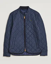 Morris Teddy Quilted Jacket Old Blue Blau