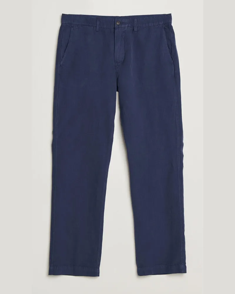 Ralph Lauren Linen Cotton Pants New Classic Navy Blau