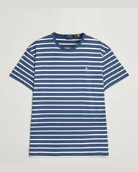 Ralph Lauren Striped Rundhals Tshirt Clancy Blue/Nevis Blau