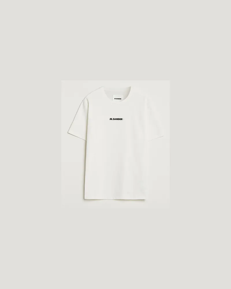 Jil Sander Small Logo T-Shrt White Weiß