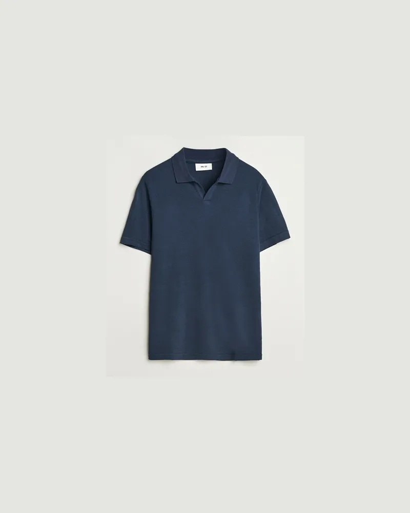 NN 07 Paul Cotton/Lyocell Polo Navy Blue Blau