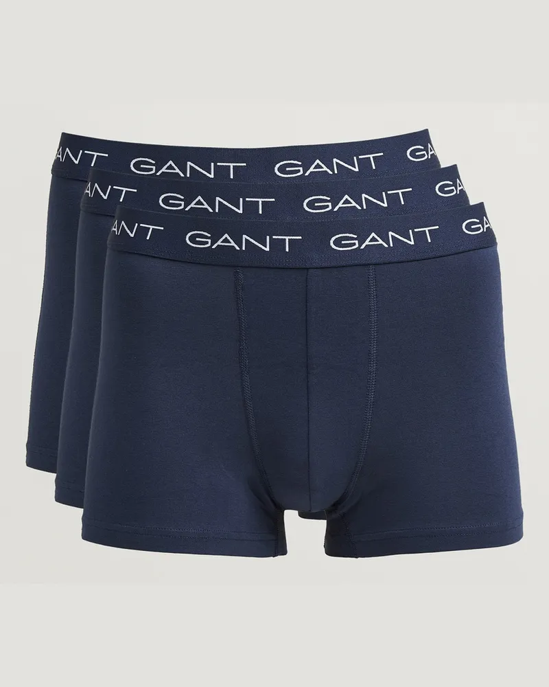 Gant 3-Pack Trunks Marine Blau