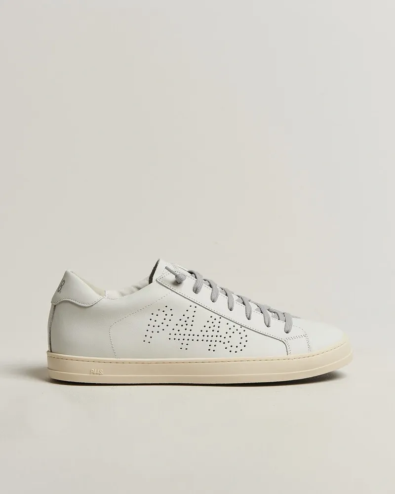 P448 John Leather Sneaker White Weiß