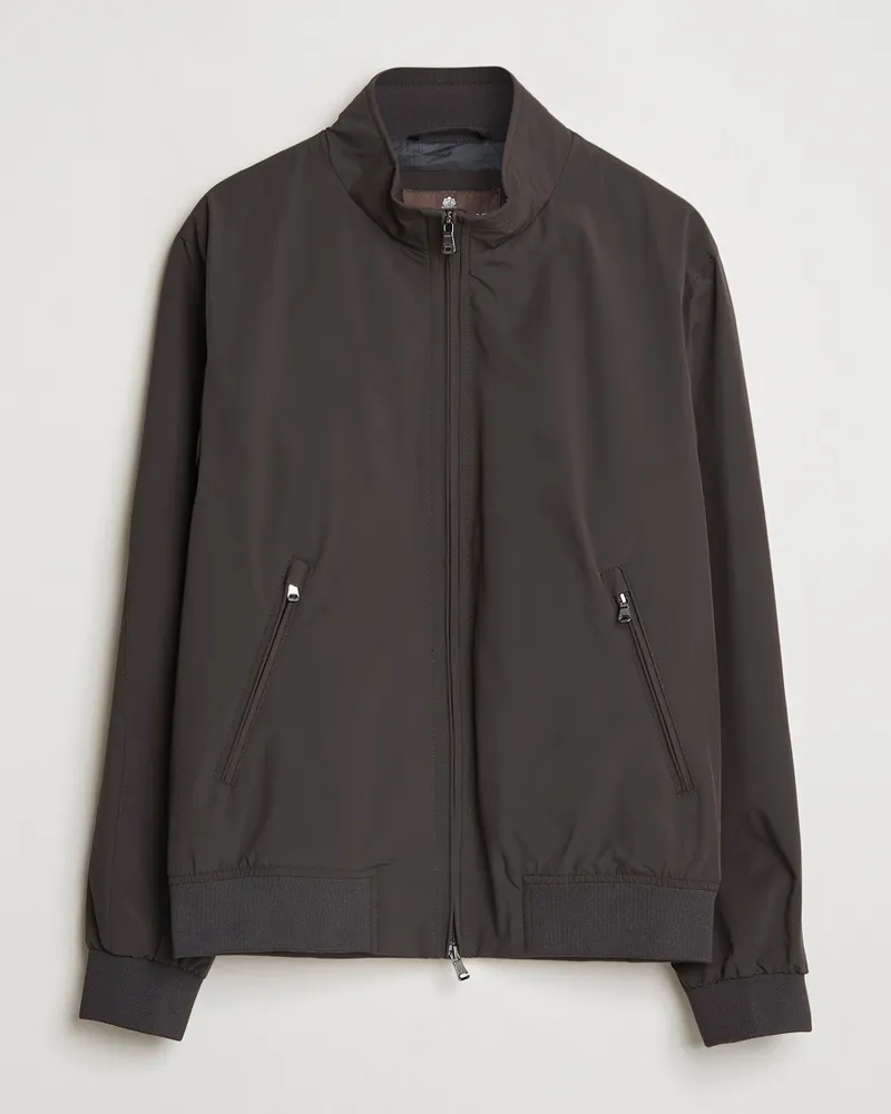 Oscar Jacobson Bomber Nylon Jacket Brown Braun