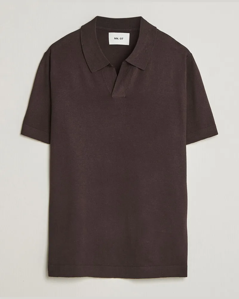 NN 07 Ryan Cotton/Linen Polo Dusky Port Braun