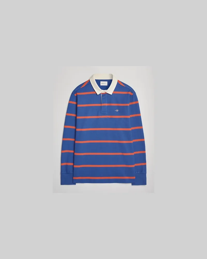 Gant Thin Stripe Heavy Rugger Rich Blue Blau