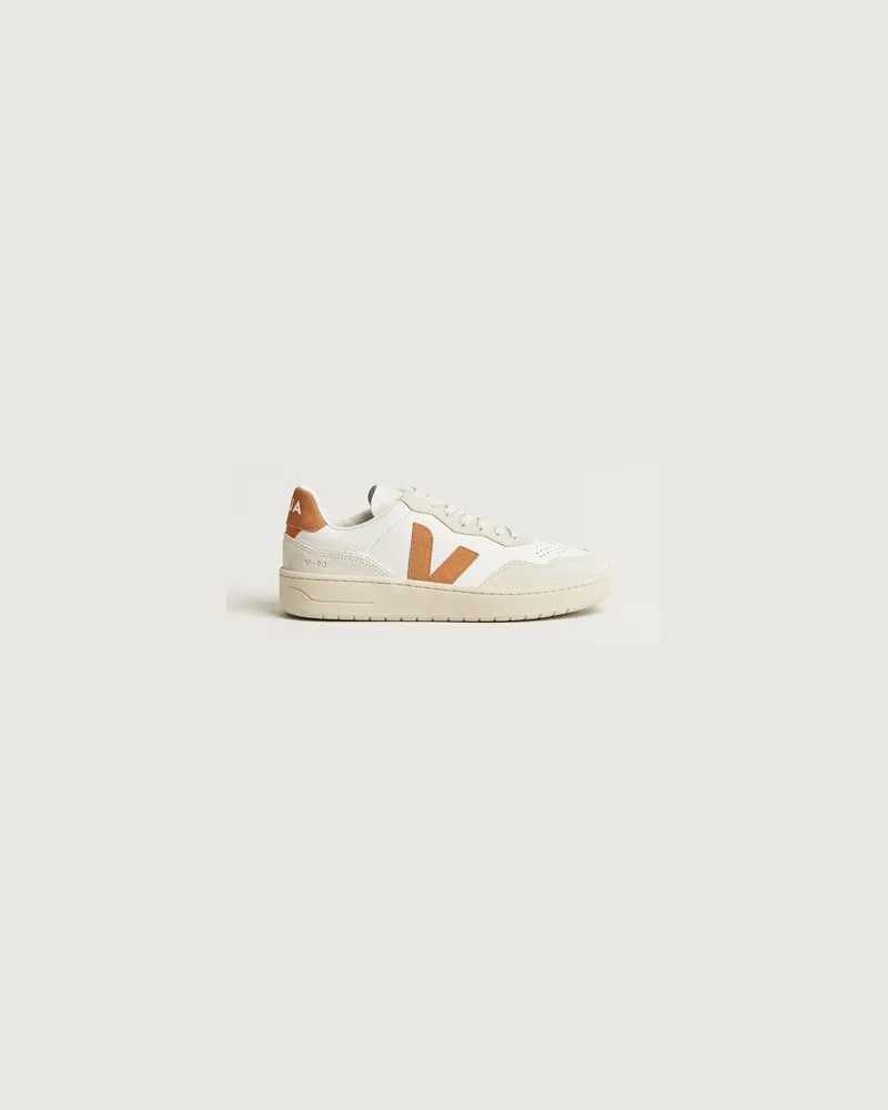 VEJA V-90 Sneaker Extra White/Umber Weiß