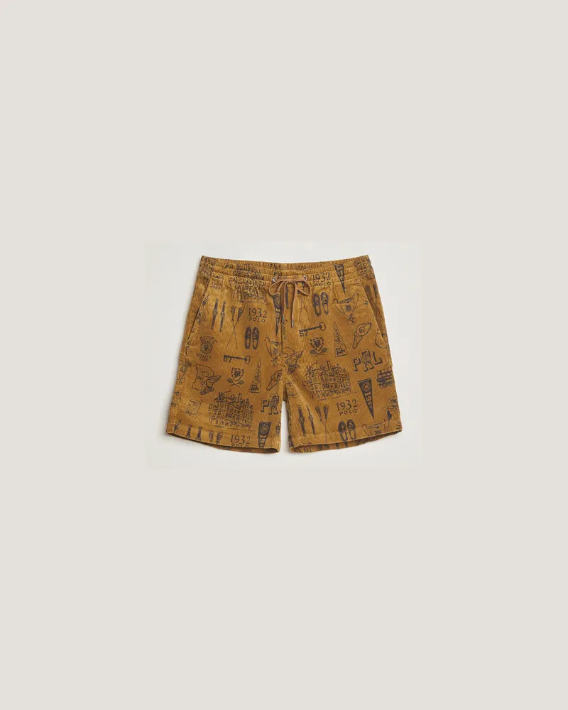 Ralph Lauren Prepster Corduroy Shorts Golden Brown Preppy Diary Braun