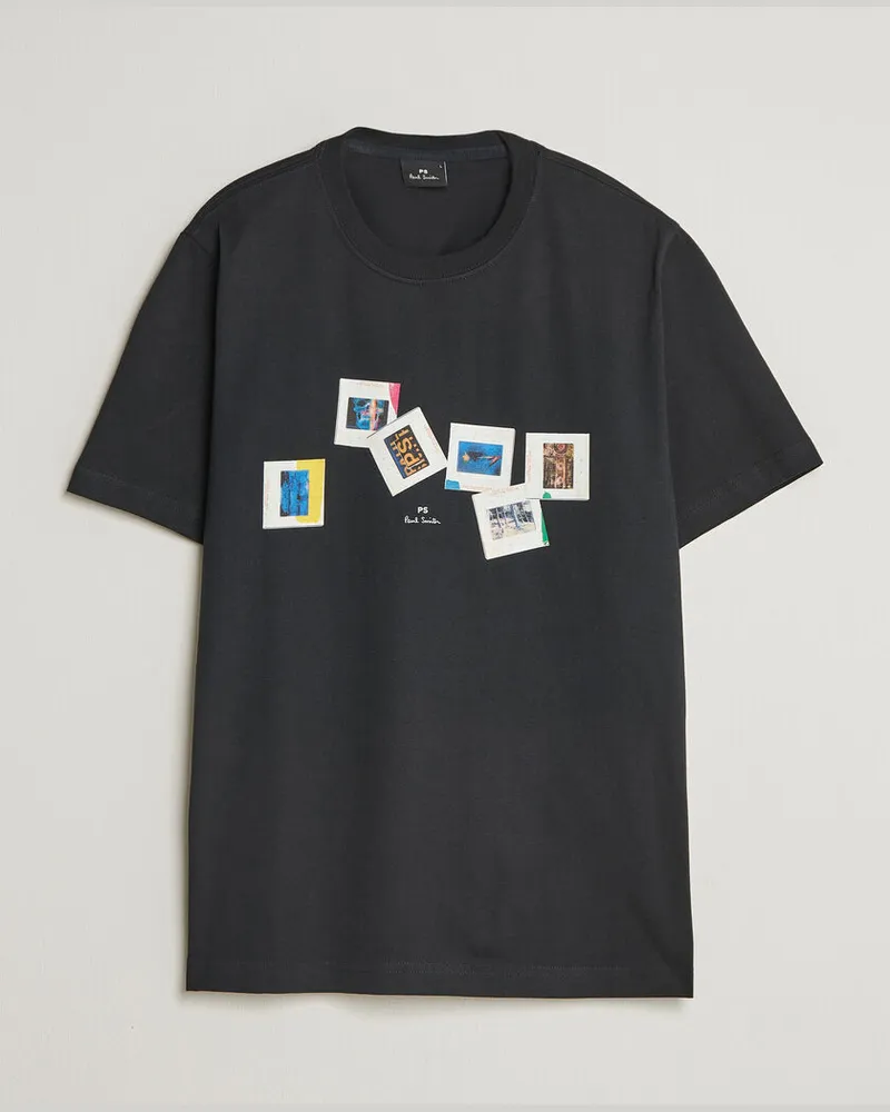 Paul Smith Slides Crew Neck T-Shirt Black Schwarz