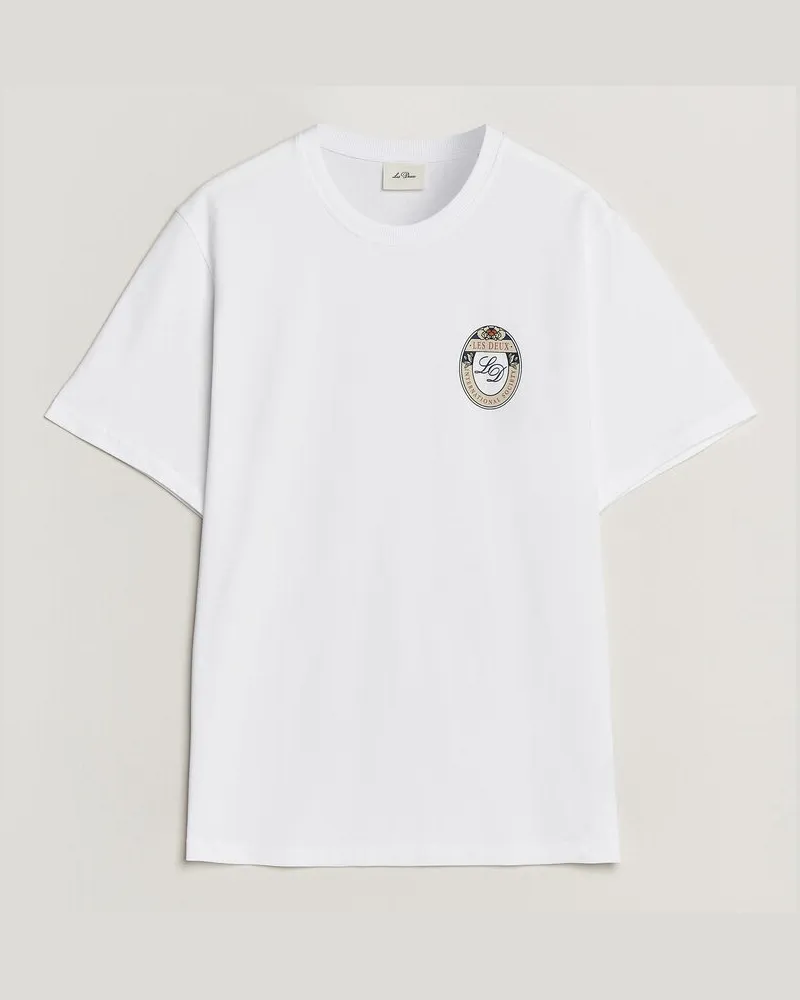 LES DEUX Brday Emblem T-Shirt White Weiß