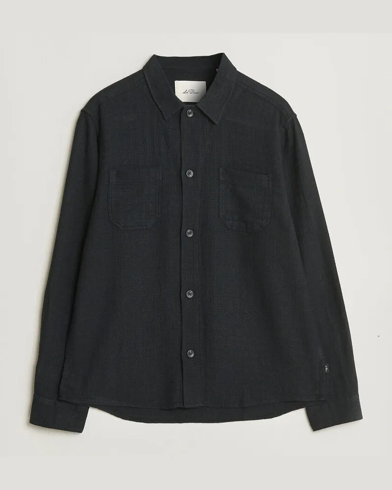 LES DEUX Hamilton Overshirt Black Schwarz