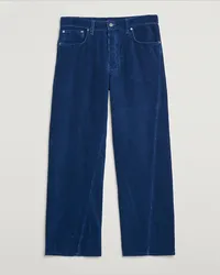 Sunflower Wide Twist Corduroy Pants Indigo Blau