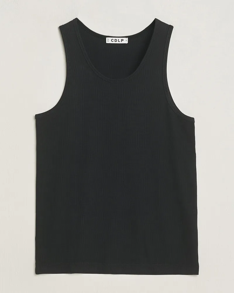 CDLP Rib Tank Top Off Black Schwarz