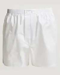 Derek Rose Classic Fit Baumwoll Boxer Shorts White Weiß