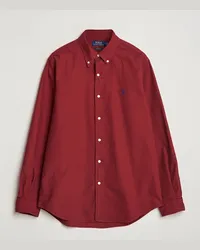 Ralph Lauren Custom Slim Fit Oxford Shirt Red Carpet Rot