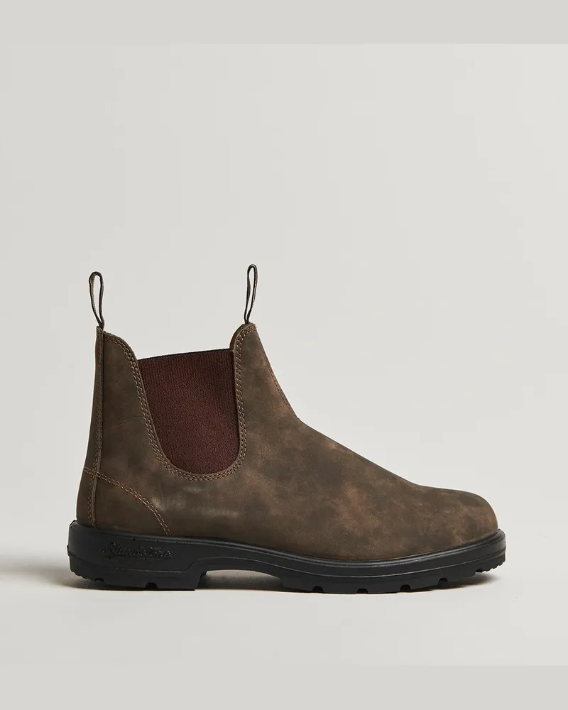 BLUNDSTONE 585 Original Leather Chelsea Boot Rustic Brown Braun