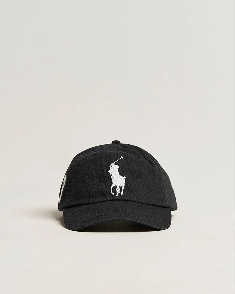Ralph Lauren Big Pony Cap RL Black Schwarz
