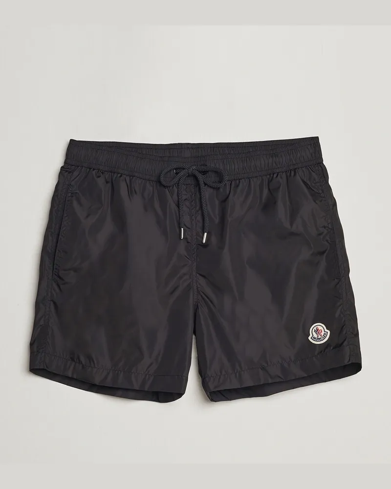 Moncler Nylon Swim Shorts Black Schwarz