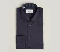 Slim Fit Signature Twill Contrast Shirt Navy Blue
