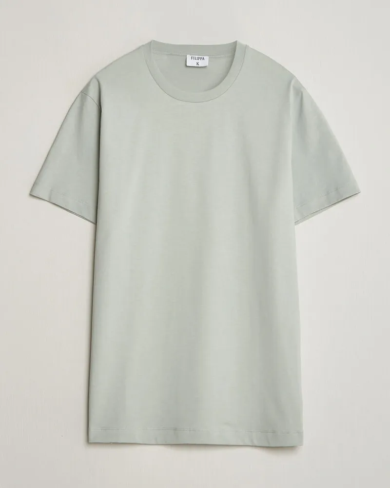 Filippa K Filip Crew Neck T-Shirt Silver Grey Grau