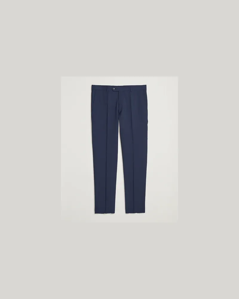Oscar Jacobson Denz Wool Blend Trousers Navy Blau