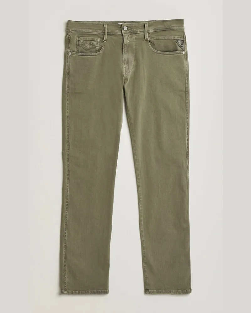 Replay Anbass Hyperflex X.Lite 5-Pocket Pants Military Green Grün