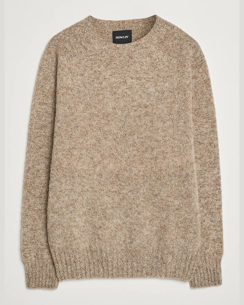 Howlin' Brushed Wool Sweater Mixed Shrooms Braun