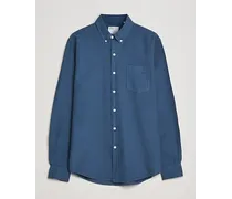 Classic Organic Oxford Button Down Shirt Petrol Blue