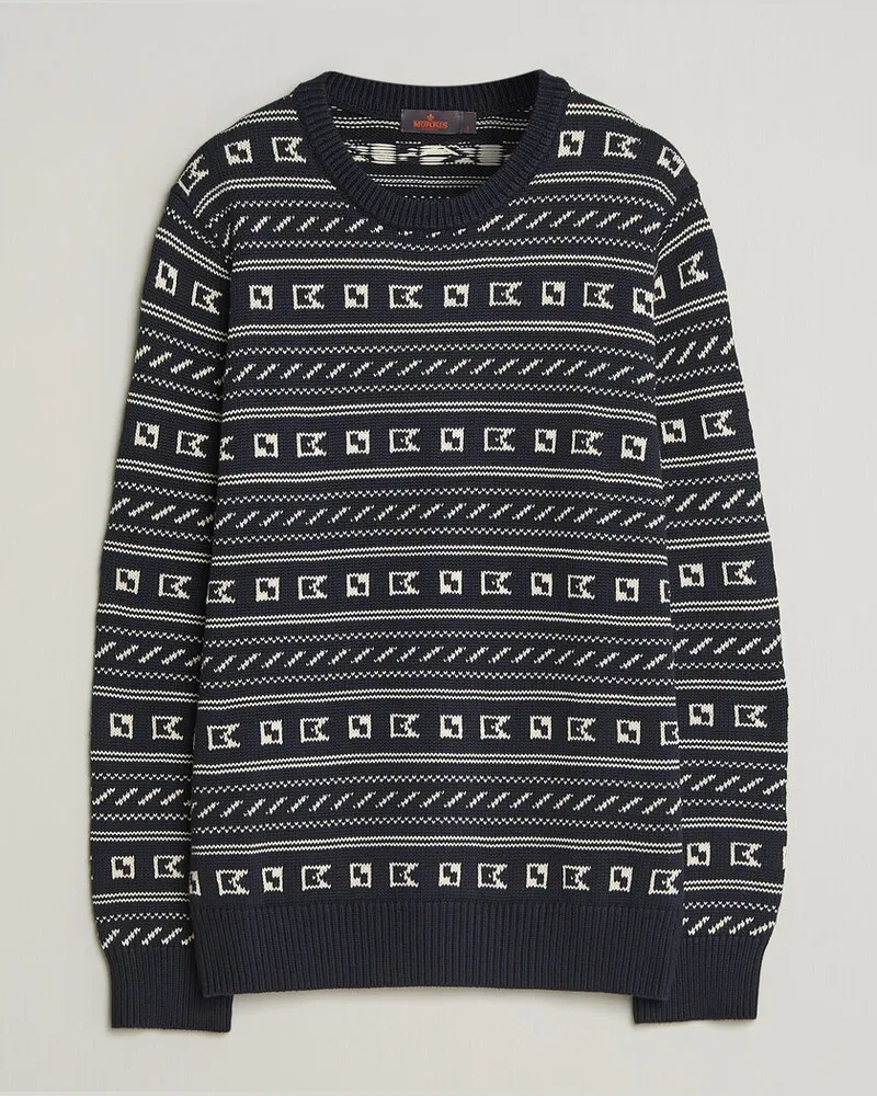 Morris Barrington Oneck Navy Blau