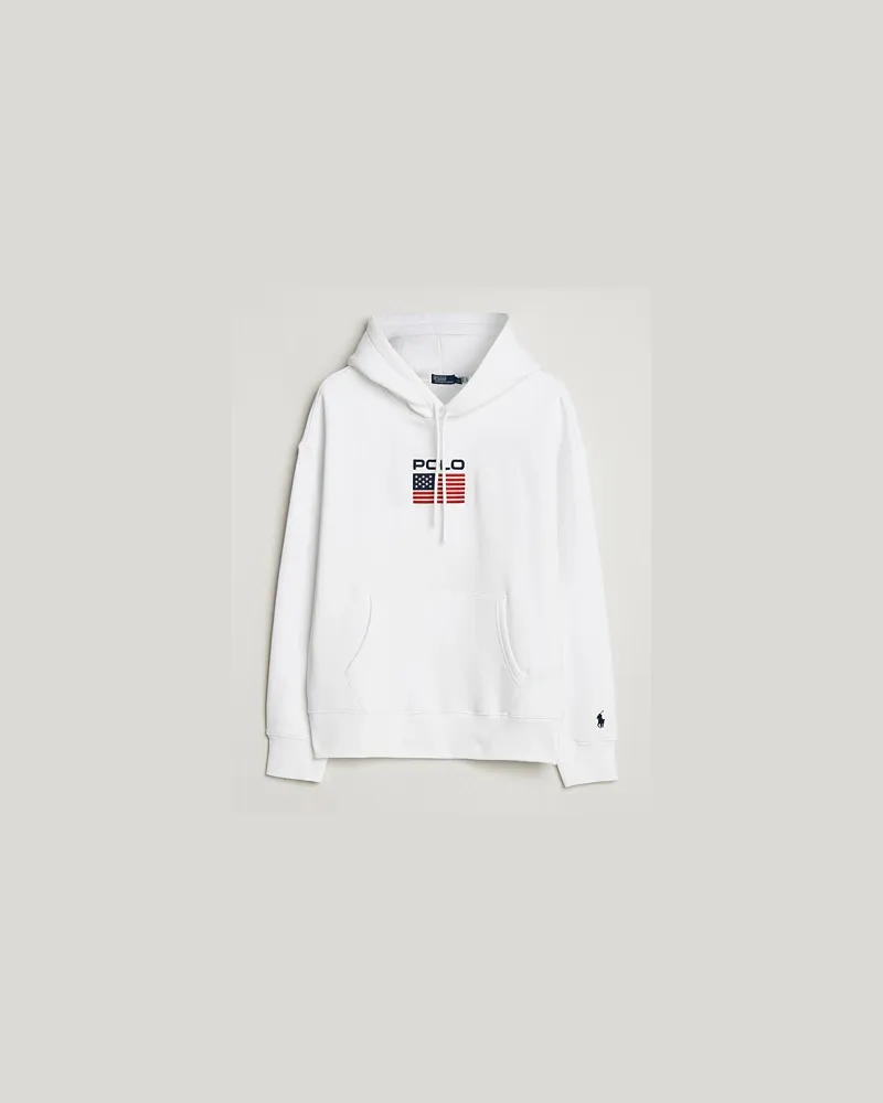 Ralph Lauren USA Hoodie White Weiß