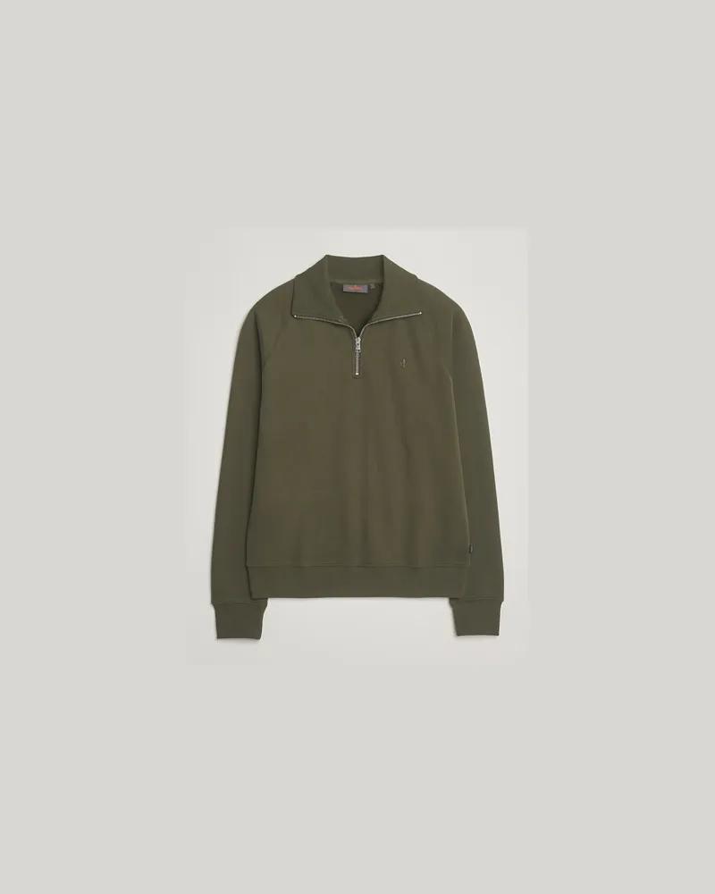 Morris Maryon Half Zip Sweatshirt Olive Grün
