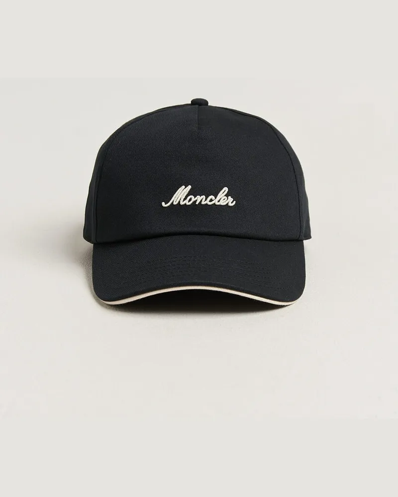 Moncler Signature Baseball Cap Black Schwarz