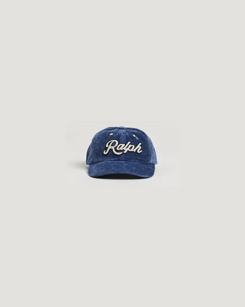 Ralph Lauren Retro Corduroy Cap Boston Navy Blau
