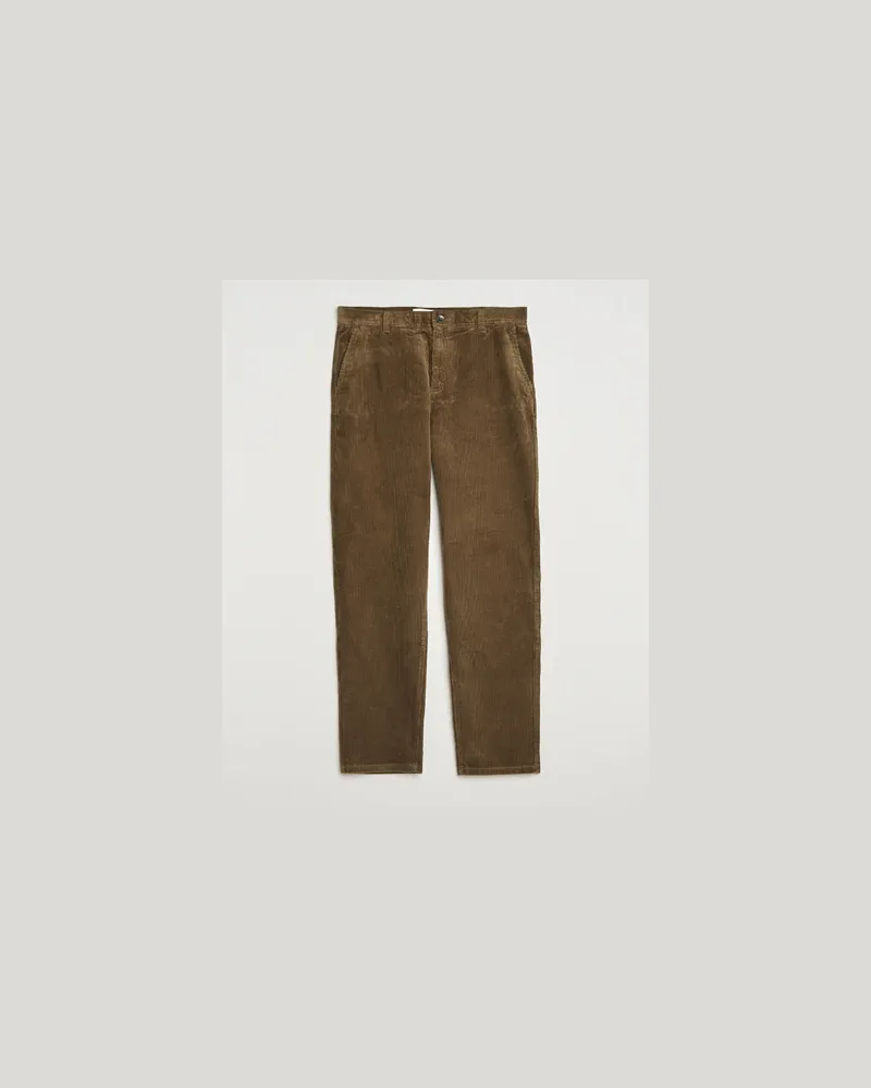 LES DEUX Kody Corduroy Pants Military Olive Grün