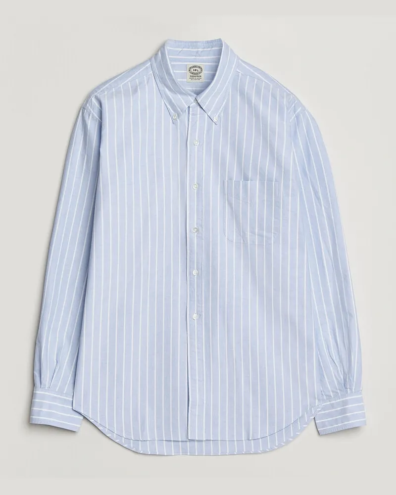 Kamakura Shirts Vintage Ivy Oxford BD Shirt Blue Blazer Stripe Blau