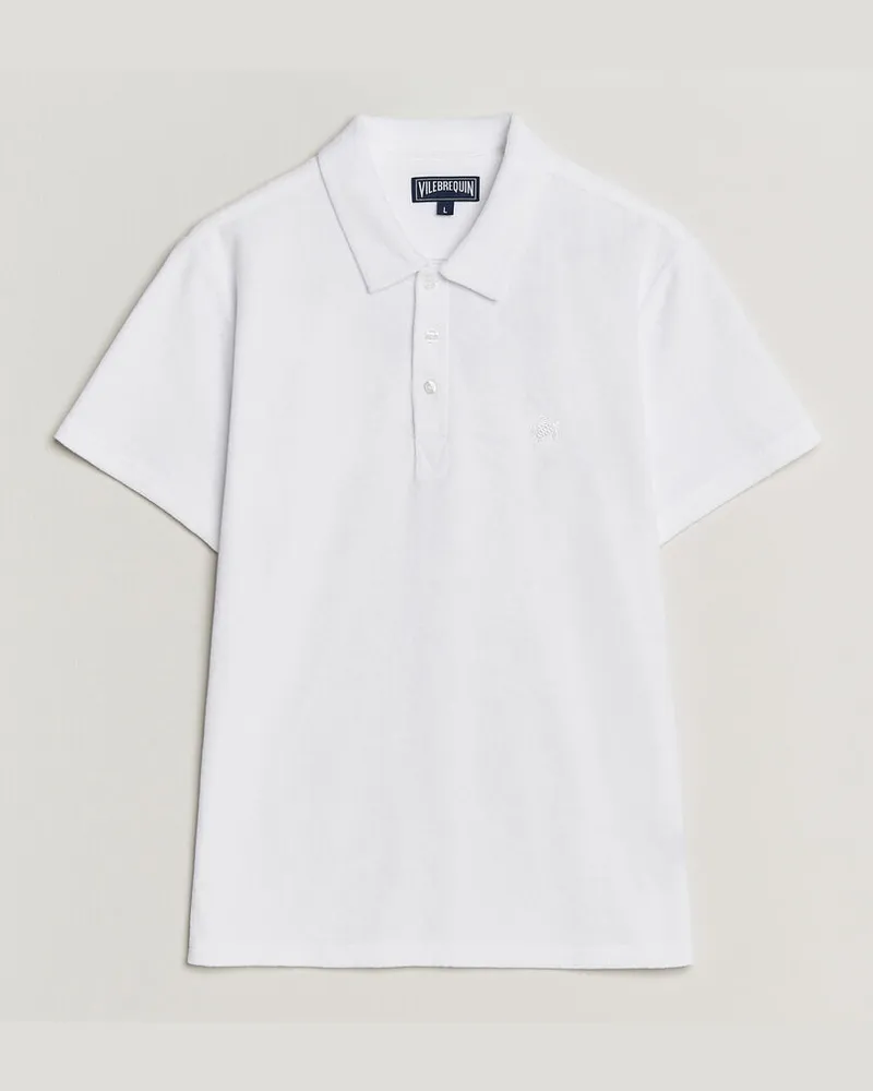 Vilebrequin Phoenix Terry Polo Blanc Weiß