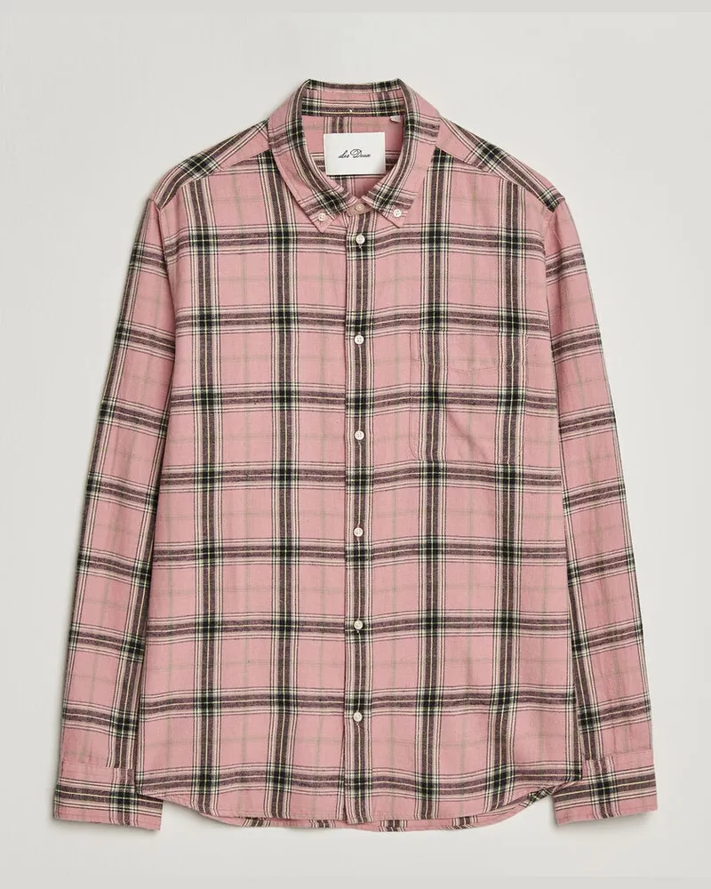 LES DEUX Vintage Check Shirt India Ink Rosa