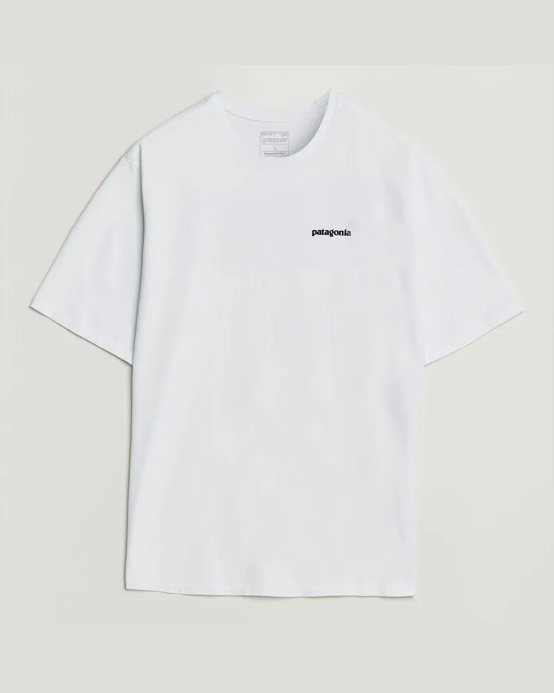 Patagonia P-6 Logo Responsibili T-Shirt Fiber White Weiß