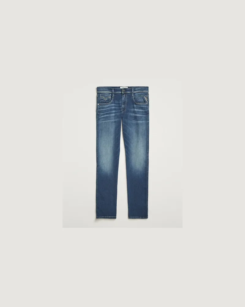 Replay Anbass Hyperflex Dust Jeans Dark Blue Blau