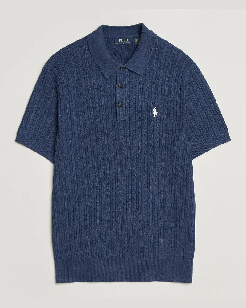 Ralph Lauren Cotton Polo Rustic Navy Heather Blau