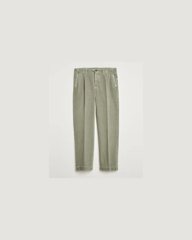 Incotex Regular Fit Bull Denim Slacks Green Grün